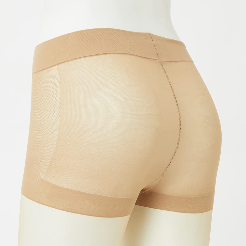 Sabrina Stockings Beautifully Natural [Gunze] (3-Pair Pack) Shape, Slimming, Run-Resistant, SB520, Women's, Beige, L-LL