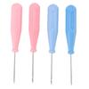 4 Pcs Awl Tool Incisive Sturdy Sewing Awls Tools with Plastic Handle for DIY Leather Craft Sewing