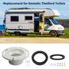 Уплотнение и гнездо для туалета RV, комплект фланца для туалета RV, замена для туалетов Dometic Thetford RV, заменяет 385345892 фланец, 3