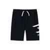 3Brand Series Logo Print Drawstring Loose Knit Shorts Детские шорты черного цвета NY2332085GS-001