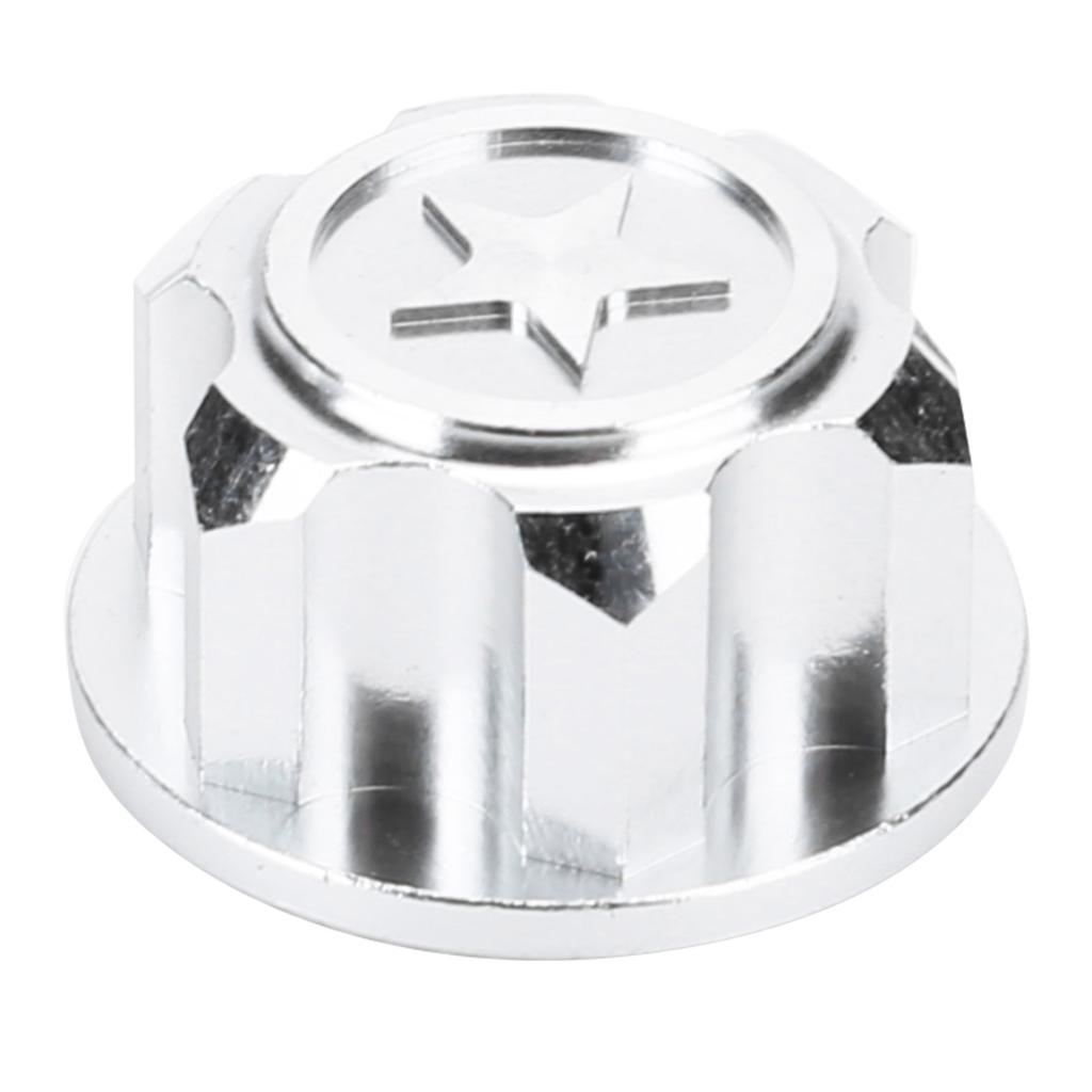 4pcs Aluminum Alloy Wheel Hub Cover Accessory Fit for X Maxx 1Celsius10 RC Car(Black )