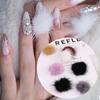 1 шт. Новый магнитный меховой шарик съемный мягкий помпон 3D помпон для ногтей пушистый плюшевый шарик съемный