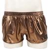 Men's Pants Shiny Metallic Low Rise Elastic Waistban Boxer Shorts Stage Performance Costume