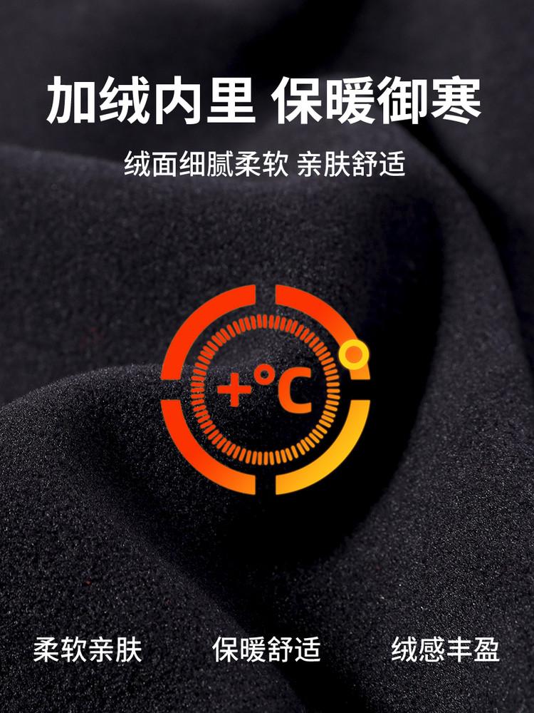 Plush and Thickened Elastic Warm Grid Shirt