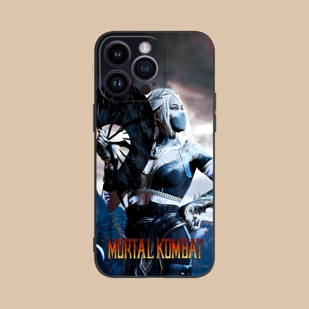 Чехол для мобильного телефона Mortal Kombat Kitana для iPhone 16 15 14 13 12 11 X XR XS 8 7 Pro Max Plus Mini Черный Чехол-Оболочка для Телефона