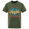 Hawaii Surfing Venice Beach The Island Of Paradise Oversized Tshirt Fashion Fitness T Shirt Unisexs Clothing Summer Cotton Tshirt
