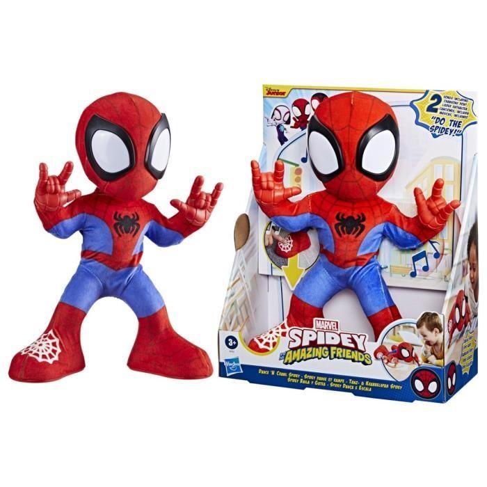 Spidey danse et rampe, peluche interactive avec musique et sons, jouets de super-héros à partir de 3 ans, Spidey et ses Amis Extraor
