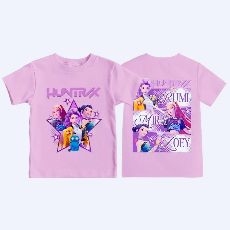Футболки для девочек с мультяшным принтом, детская модная футболка, топ с коротким рукавом для девочек, удобная футболка