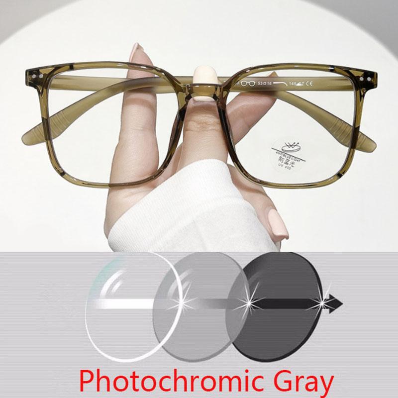 Oversize Big Frame Round TR90 Glasses Prescription Spectacles Myopia -0.5 To -6.0 , Hyperopia +0.5 to +6.0