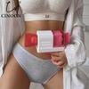 Women's Panties Striped Cotton Underwear Solid Color Briefs Low-Rise Soft Panty Women Underpants Female Lingerie