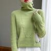 Autumn Winter Women's Pile Neck Sweater Jumper Women's Sweater Warm Turtleneck Sweater Top