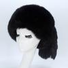 Winter Hat Ethnic Style Design Ear Protection Thickened Lining Faux Fur Ball Women Hat
