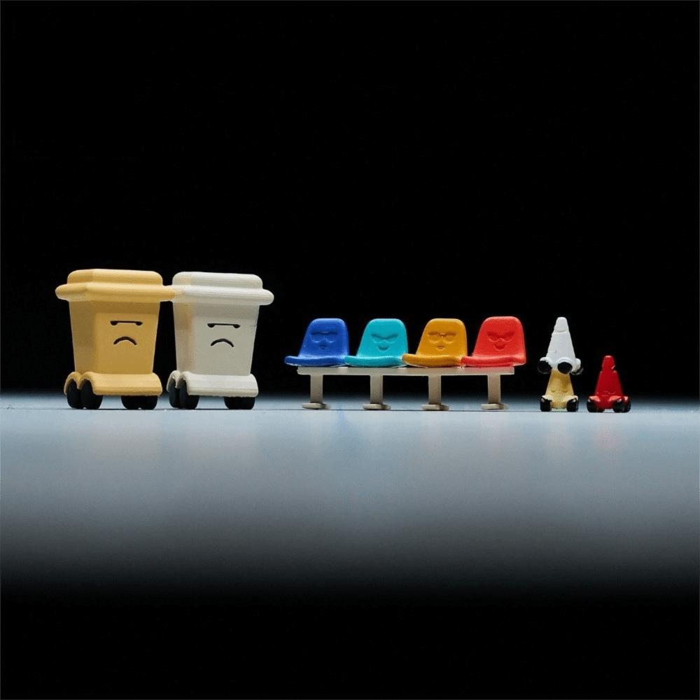 Traffic Cone Road Traffic Facilities Traffic Barriers Miniature Scene Model Display Resin Model