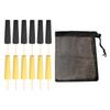 12Pieces Ceramic Tool Accessories Pottery Sponge Tool with Wood Handle Pottery Trimming Tool For Pottery Clay Shaping