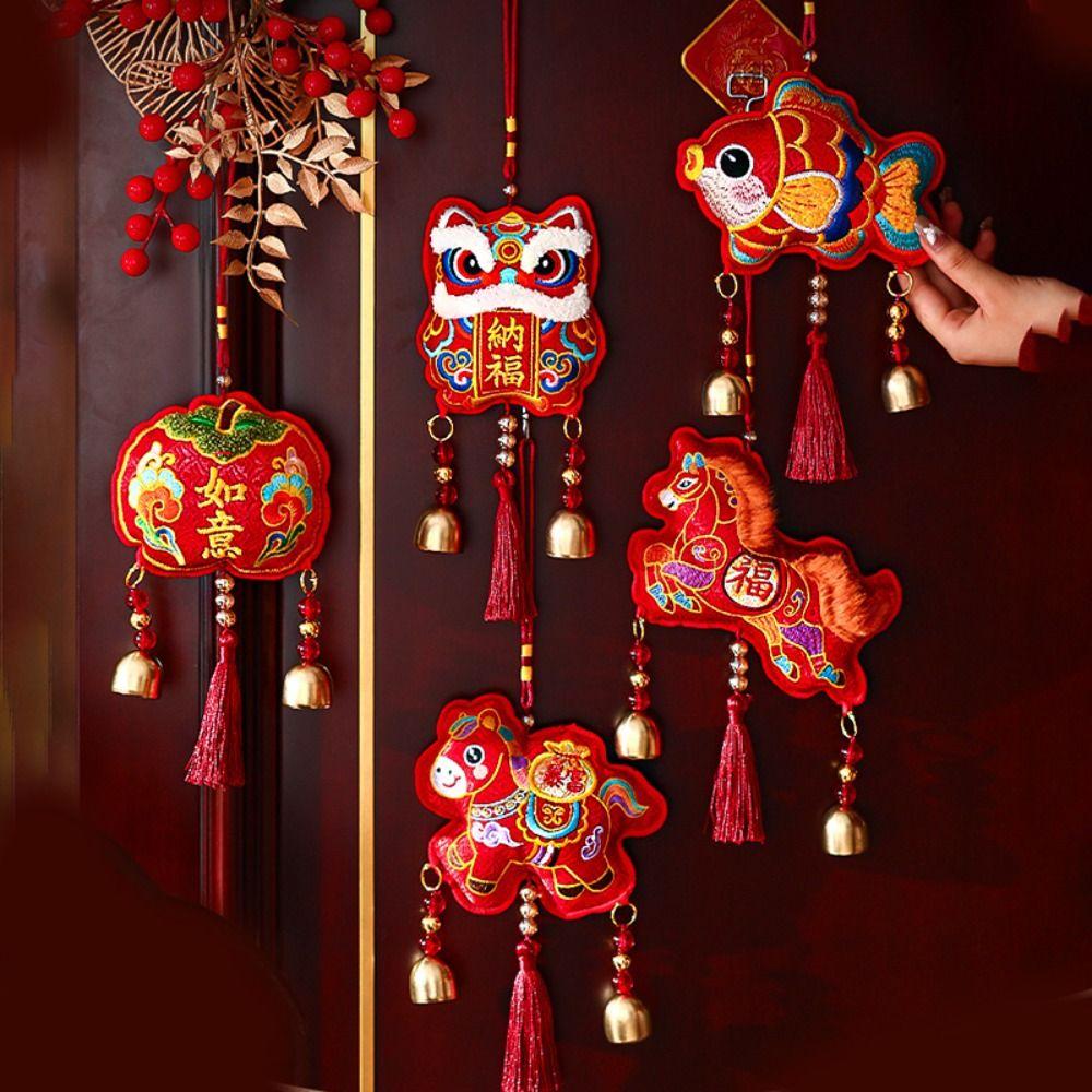 Red Chinese New Year Decoration Year of The Horse Hanging Decoration New Year Gift