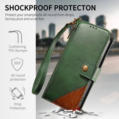 RFID Кошелек-чехол для Moto G Stylus 5G 2026 G85 G75 G57 G54 G05 Edge 70 50 Fusion 60 Neo Pro с молнией и держателем для карт, противоударный чехол