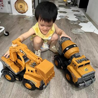 Экскаватор Инерционный Инженерный Грузовик Большой Автобетоносмеситель Игрушечный Мальчик Детский Кран Для Копания Песка Пляжная Игрушка
