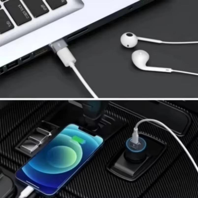 Адаптер USB C Female на USB B Male 2 шт. USB на Type C OTG Адаптер ype-c Female Конвертер для Samsung S24 USBC OTG Разъем