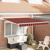 VidaXL Automatic Retractable Awning Orange and Brown 300x250 Cm 3329939