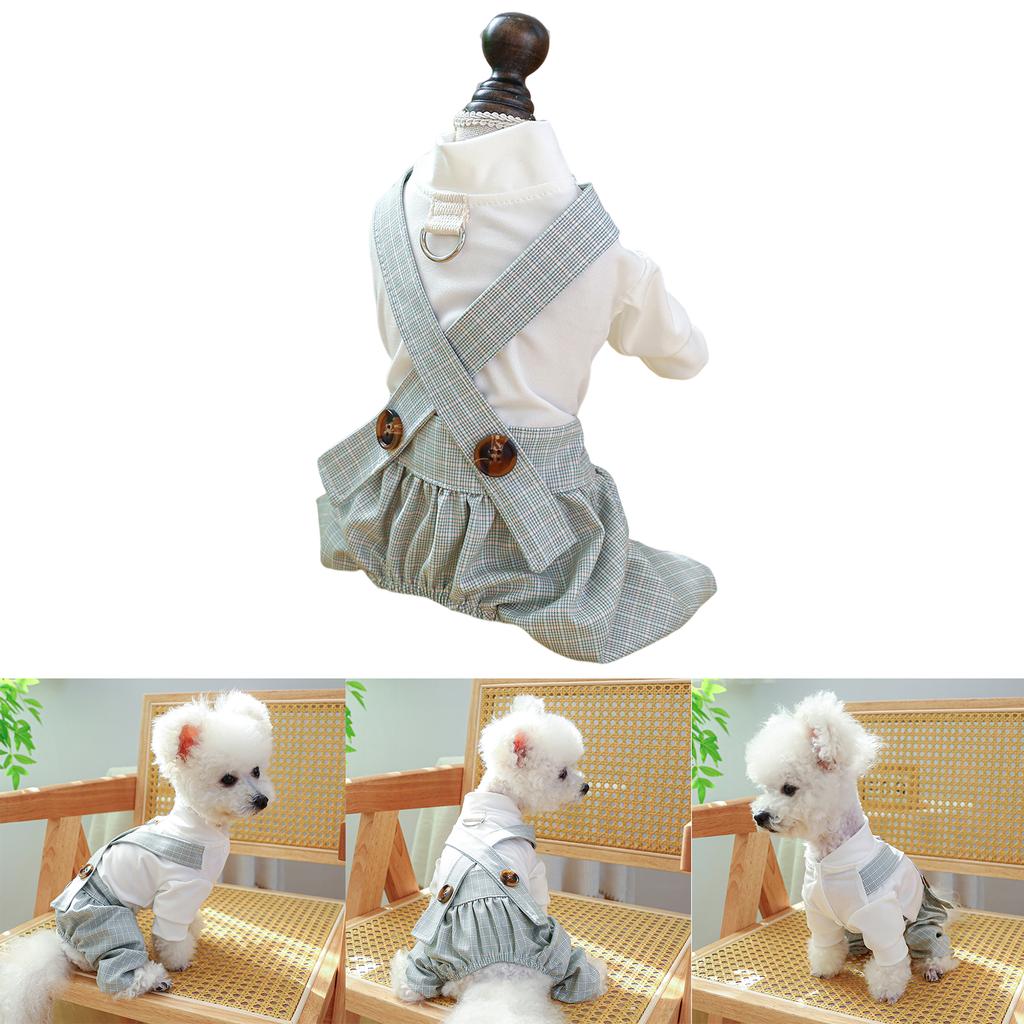 Комбинезон для собак для маленьких собак Комбинезоны для девочек и собак в клетку Одежда для щенков Комбинезоны для собак для маленьких собак Комбинезоны для щенков Одежда для собак