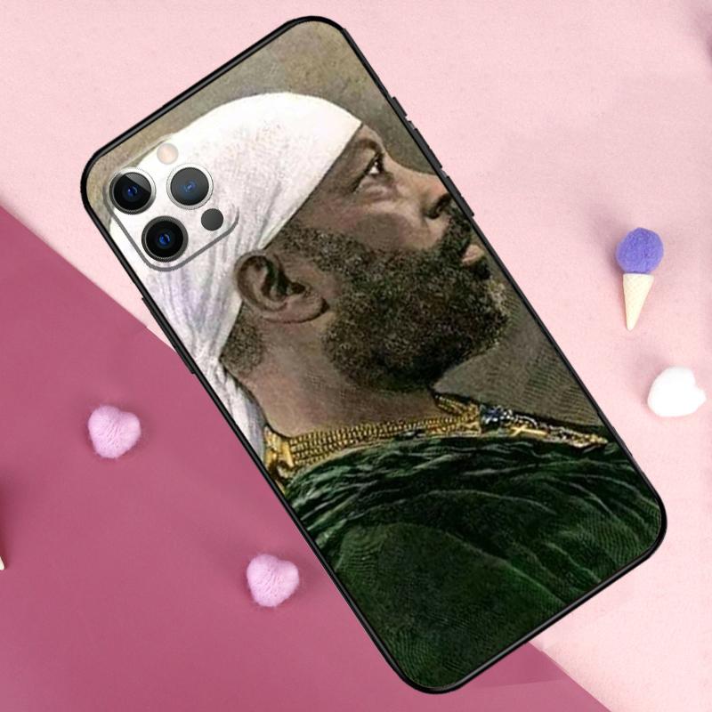 Чехол для телефона Emperor Menelik II Of Ethiopia Adwa для iPhone 17 Pro Max 14 15 16 Plus 11 Pro Max 12 13 Mini 16e 17 Air Задняя крышка