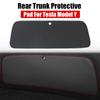 Dirt-resistant Leather Interior Accessories For Tesla Model Y 1pc Wear-resistant Rear Trunk Protective Pad Wear Resistant