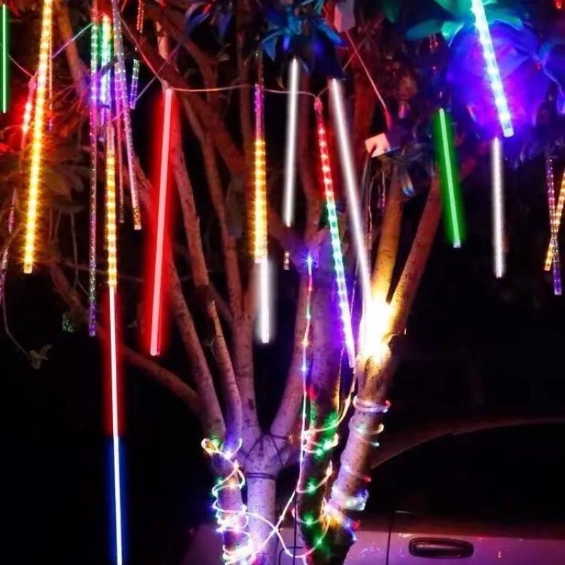 Светодиодная гирлянда «Звездное небо» - Мерцающий метеоритный дождь для уличного декора