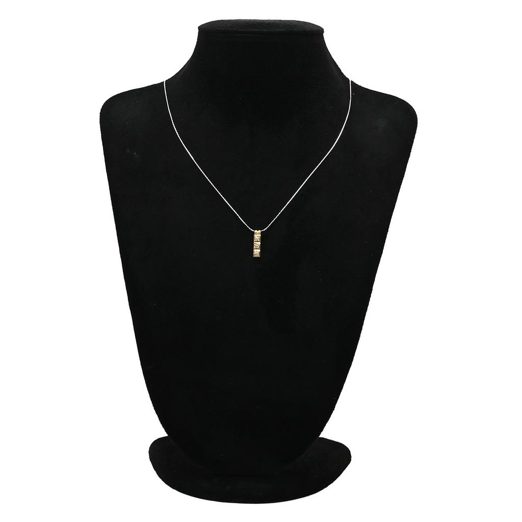 NON BRAND - Trilogy DiamondPendant top 18K Yellow Gold/diamond Array