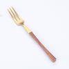 430 Stainless Steel Knife and Fork Spoon Small Waist Wooden Handle Western Tableware Set Portuguese Tableware Steak Knife and Fork