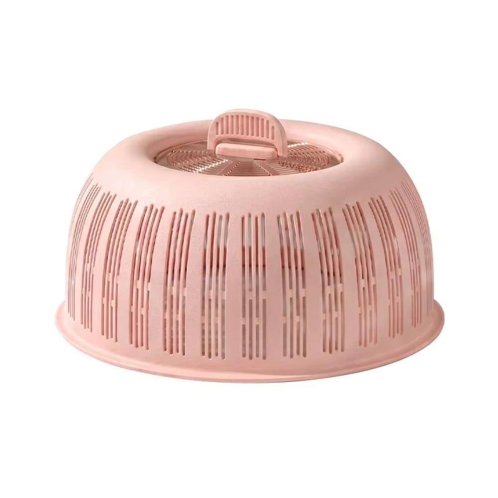 Plastic Draining Basket 2-in-1 Fruit Basket Durable Food Protection Cover  Kitchen Use