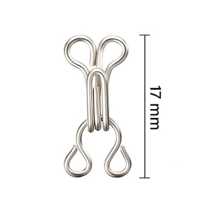 100Pairs Invisible Sewing Hook and Eye Closure for Clothing Bra Jacket Hooks Replacement Sewing Craft Buckle Garment Accessories