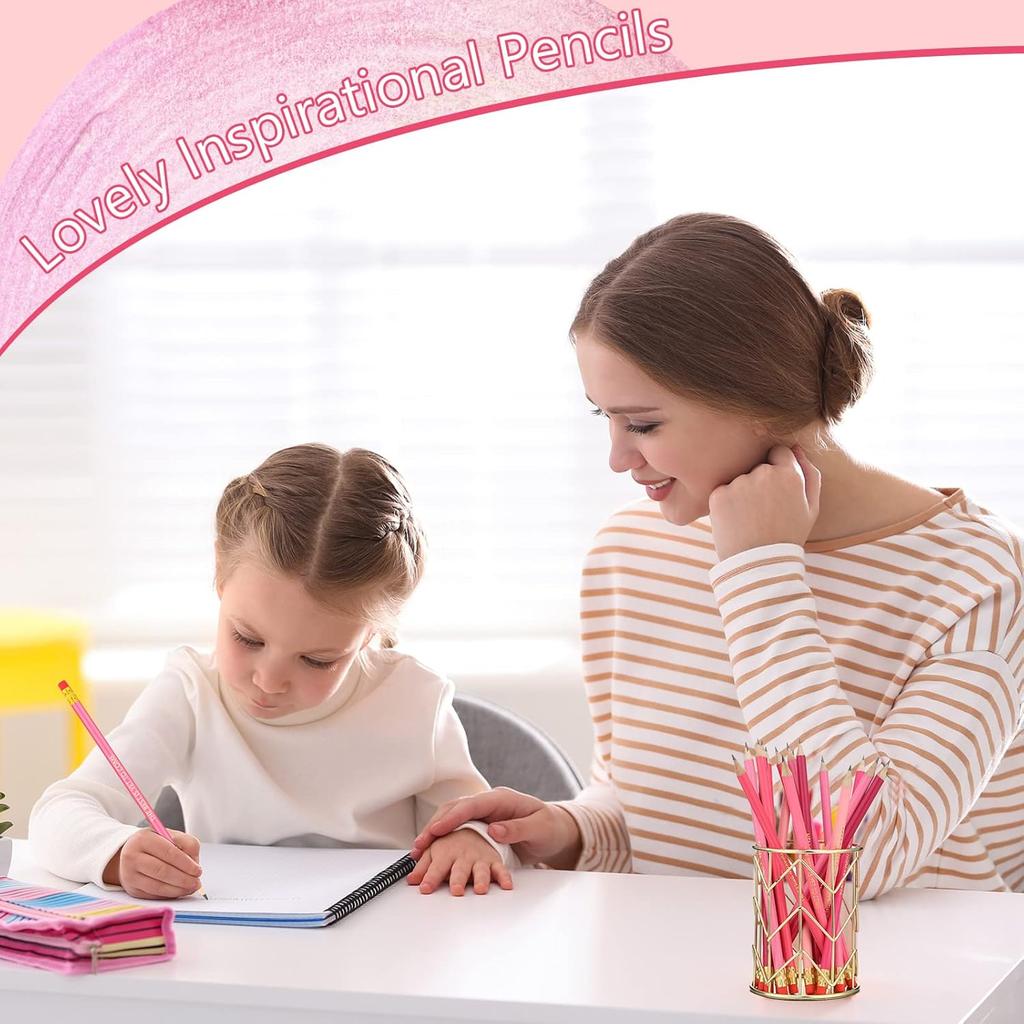 Chivao 30 Pieces Motivational Pencils pirational Pen Pre Sharpened Pencils Wood Pen Bulk Back to School Gift for Student