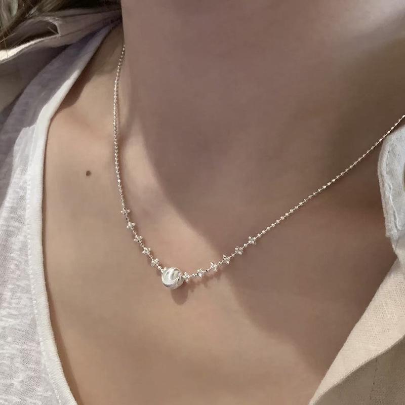 Жемчужное ожерелье женское нишевое легкое роскошное дизайнерское модное темпераментное цепочка на ключицу цепочка на шею цепочка на свитер цепочка из бисера