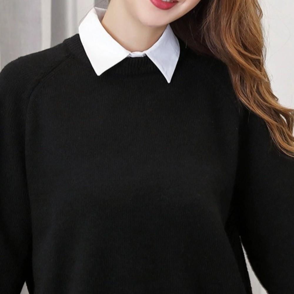 Fashion Cotton Fake Collar Versatile False Blouse Collar Half Shirt Style Fake Collar Office