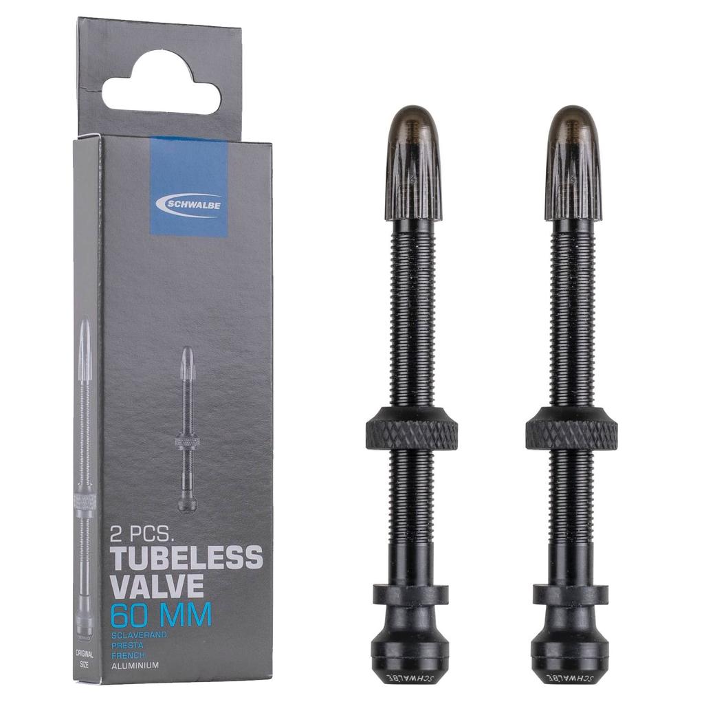SCHWALBE SCHWALBE Tubeless Valve 3471 For Bicycles Black Valve Length 60mm [Genuine Product]