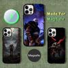Чехол для телефона G-God of W-War Kratos для iPhone 17,16,15,14,13,12,11,Pro,Max,Plus,Mini,SE4,E Магнитный Magsafe Беспроводная зарядка