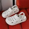 Couple Hole Shoes Summer Wear New Beach Bag Head Semi Cool Slippers Summer