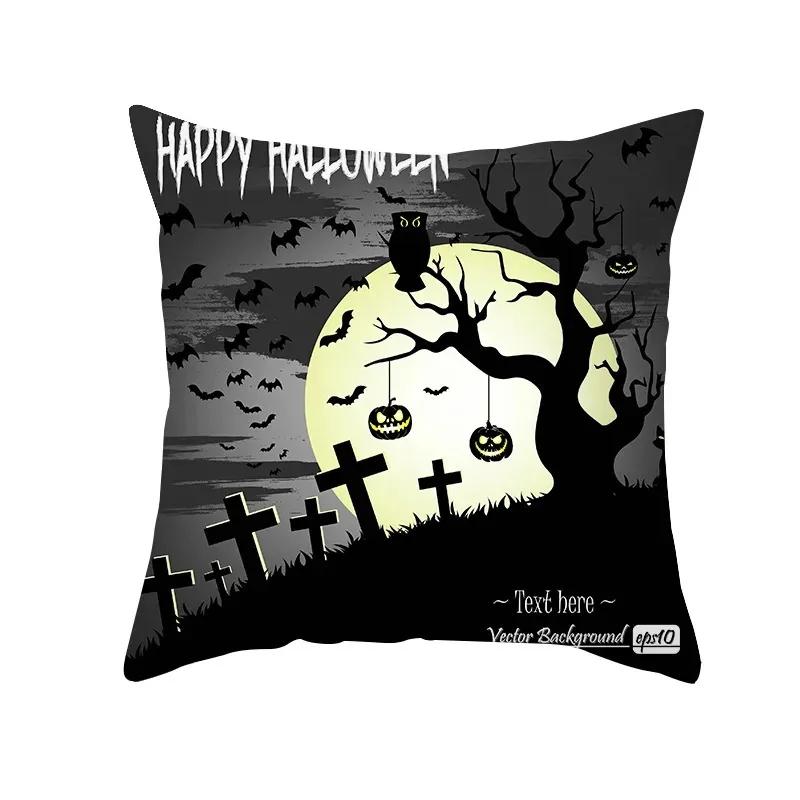 Taie d'Oreiller Theme Halloween, Voiture Fantôme, Horreur, Бюро, Салон, Канапе