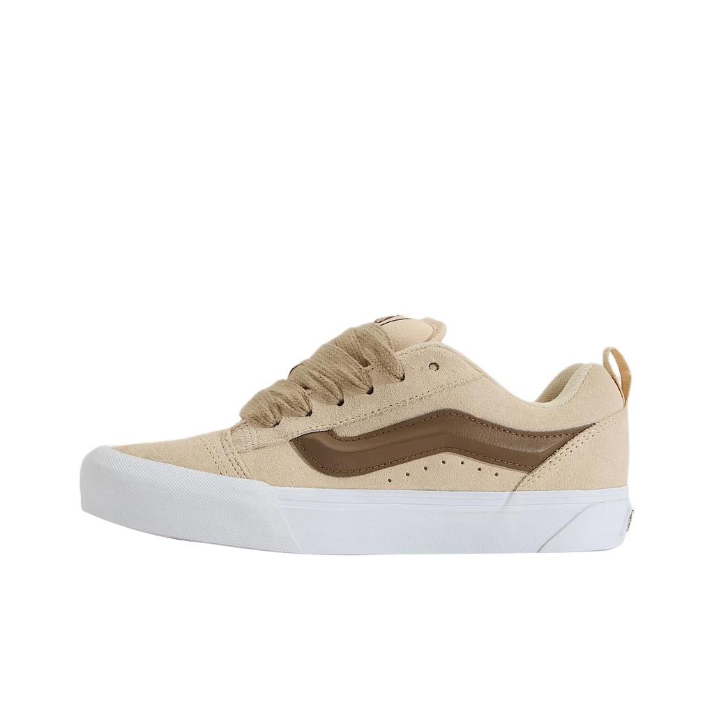 Vans Knu Skool Классические Тренд Ретро Низкие Кеды для Скейтборда Унисекс Бежевый Коричневый VN000D6ZCHW