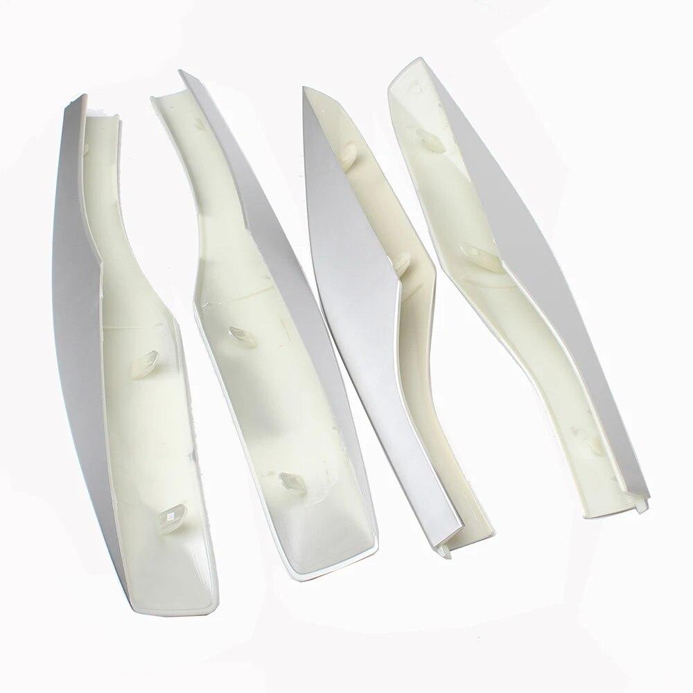 4PCS Silver ABS Roof Rack Bar Rail End Protection Cover Shell Replace OEM 63493-48050 FOR Lexus RX350 RX450h 2010- 2014 2015
