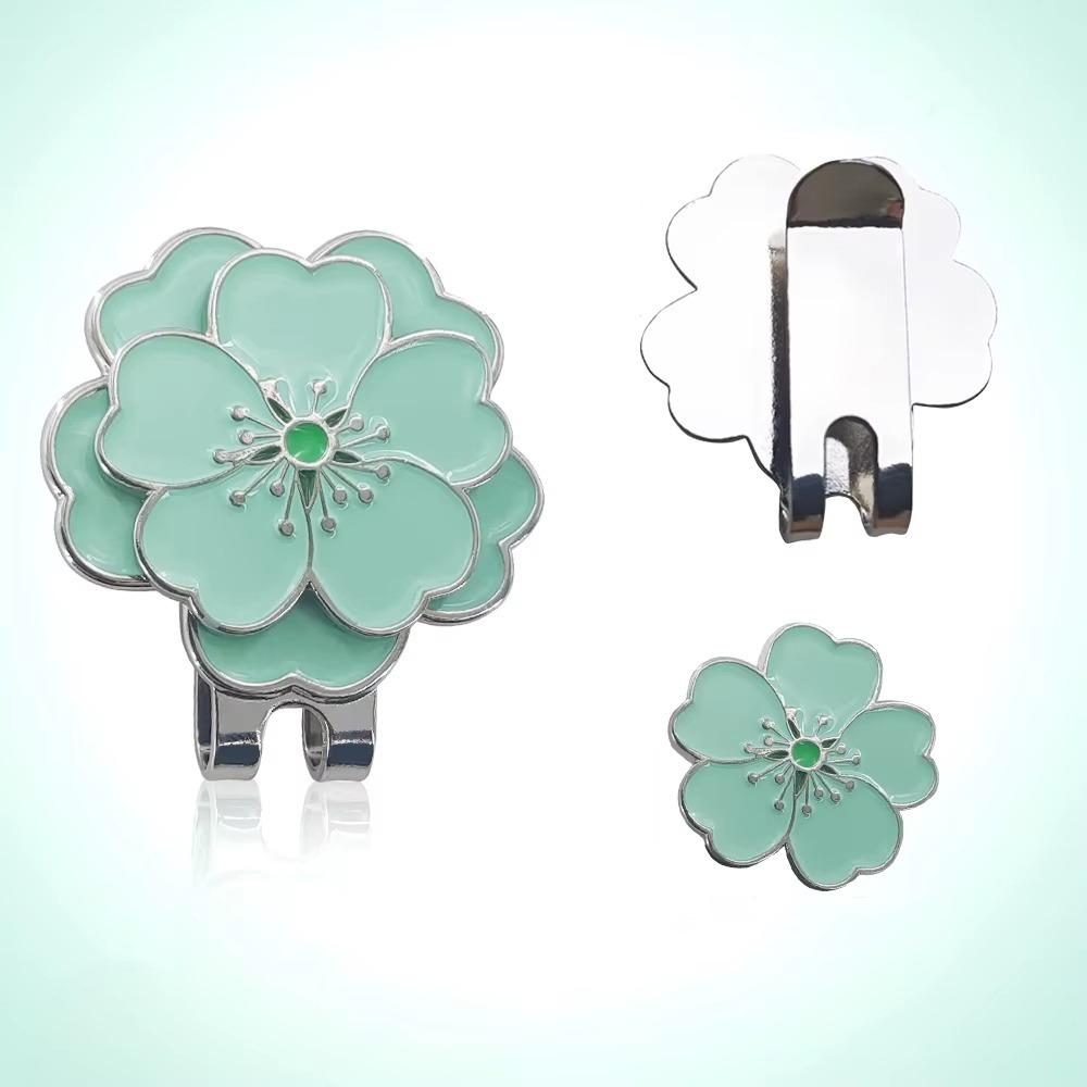 Flower Shaped Golf Ball Mark Magnetic Golf Hat Marker Sports Cap Golf Cap Clip Women Girls
