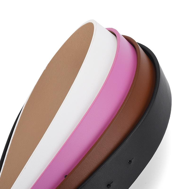 Autumn And Winter Millennial Sweet Girl Rhinestone Butterfly Buckle Women'S Belt Sweet Decorative Jeans Dress Belt Women