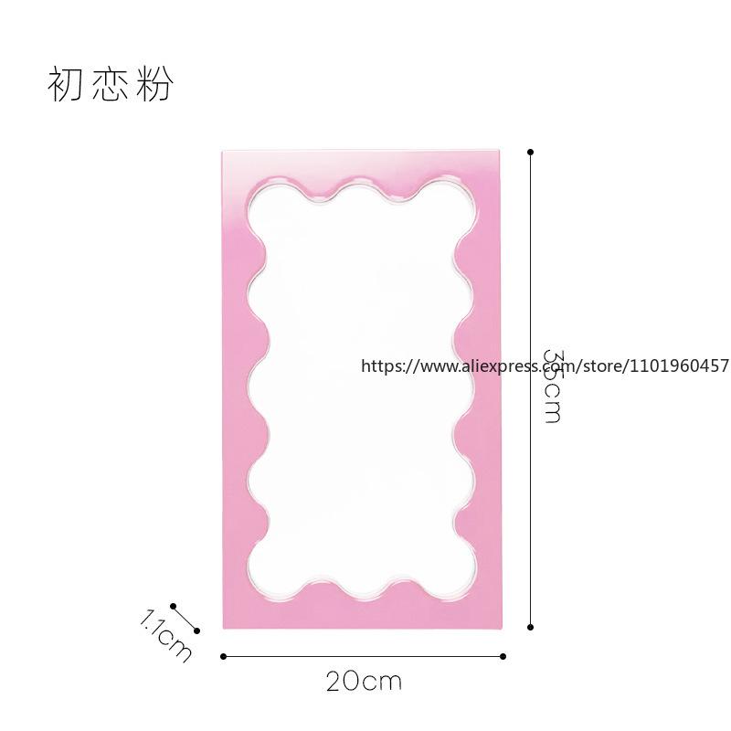 Прямоугольное волнистое настольное зеркало для макияжа в скандинавском стиле, настенное зеркало для ванной, спальни, прихожей