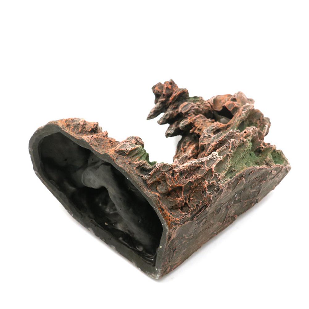 Fish Tank Rockery Decor, Artificial Aquarium Rockery Underwater Sand Waterfall Decor, Resin Mountain Landscape Ornament, Fish Tank Decorations