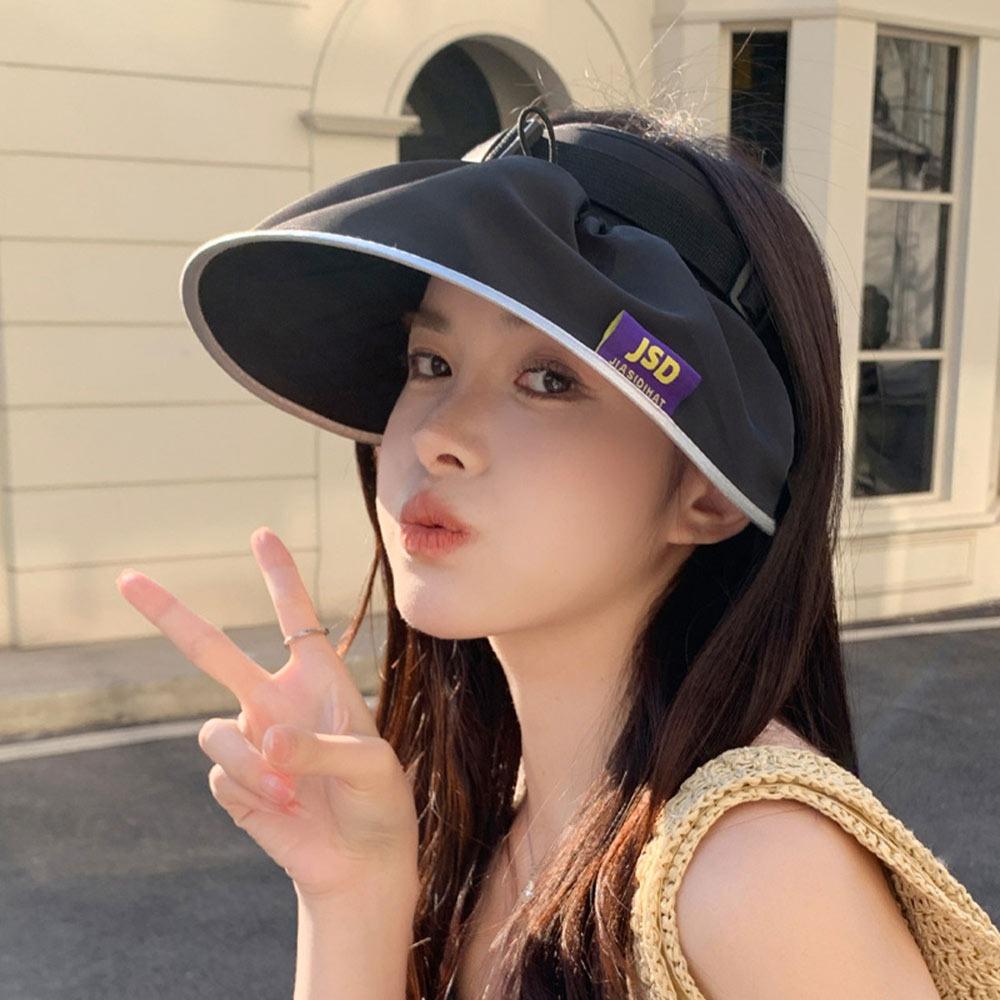 Можно использовать как сумку через плечо Женская шляпа от солнца Широкополые солнцезащитные шляпы Универсальная кепка с козырьком