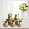 Сова Суккуленты Цветочные горшки Керамический цветочный горшок Офисный стол Мультяшные животные Кашпо для комнатных растений Гостиная