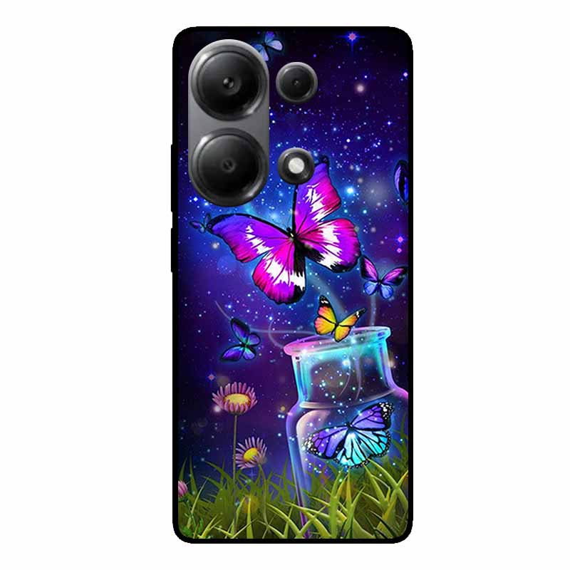 Чехлы для Xiaomi Poco M6 Pro Poco F6 Pro M6 4G 5G Poco X6 X5 PRO Черные Мягкие ТПУ Силиконовые Чехлы для Телефона для Xiaomi Poco M6 5G 5G
