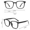 Простые плоские очки, Квадратная оправа для очков, Ретро литературная оправа для очков, Оправа для очков для близорукости