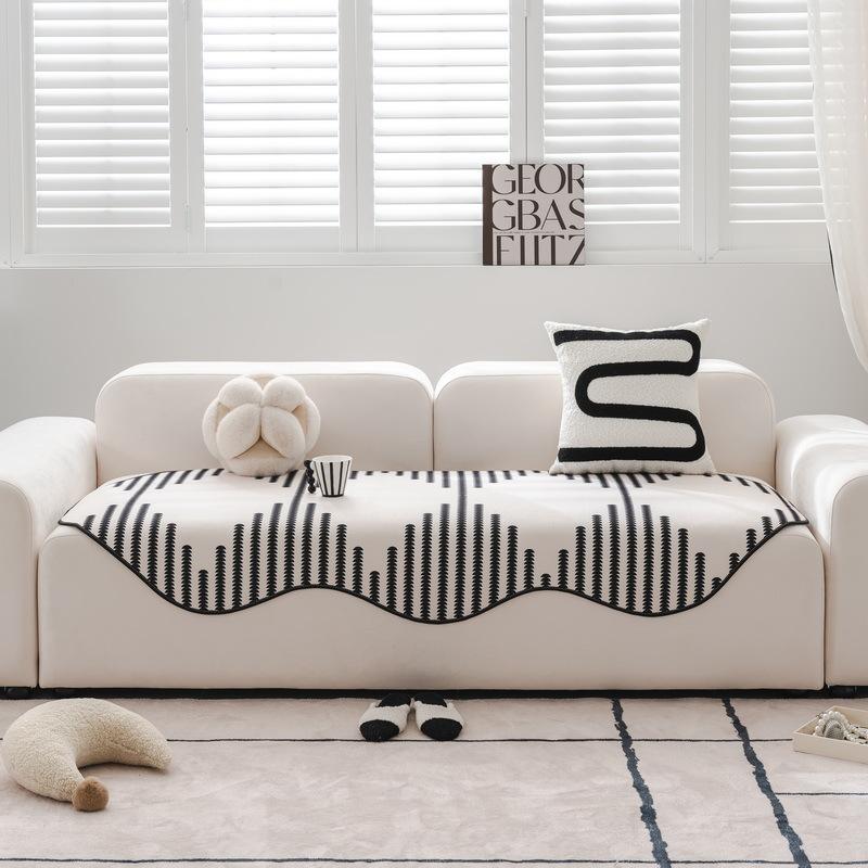 Chenille Sofa Cushion Non-Slip Four Seasons Universal Seat Cushions High-Grade Cover Cloth Leather Sofa Cover