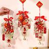 Chinese New Year Decorations 2026 Lucky Fortune Hanging Pendants Traditional Spring Festival Living Room Hanging Ornaments